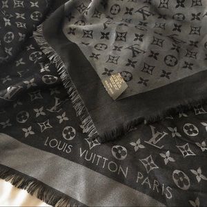 Louis Vuitton monogram shine shawl